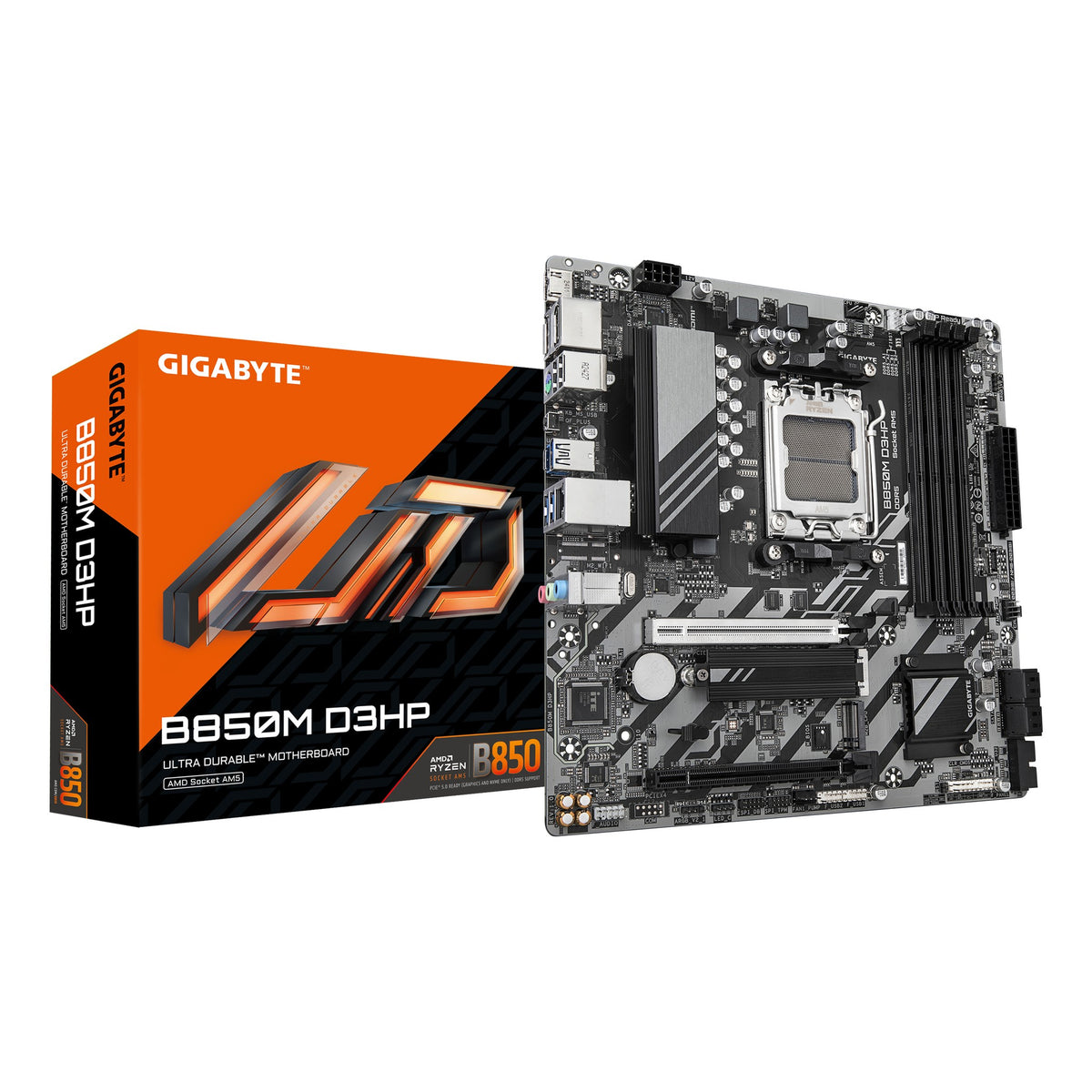 Gigabyte B850M D3HP hovedkort (AM5, DDR5)