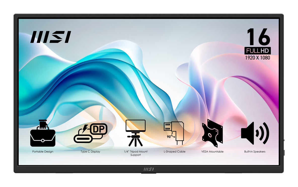 MSI 16" portable skjerm PRO MP165 E6