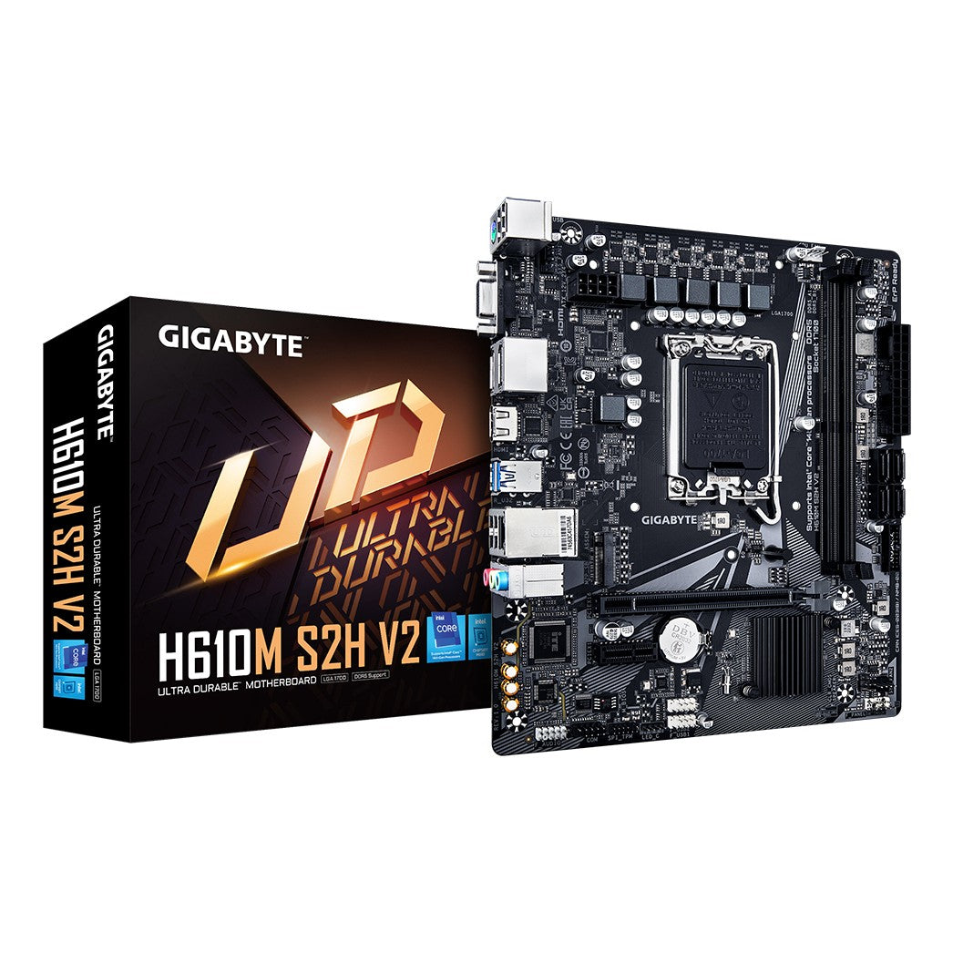 Gigabyte H610M S2H V2 hovedkort (LGA1700, DDR5)