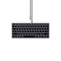Satechi Slim W1 kablet tastatur med bakgrunnslys – nordisk