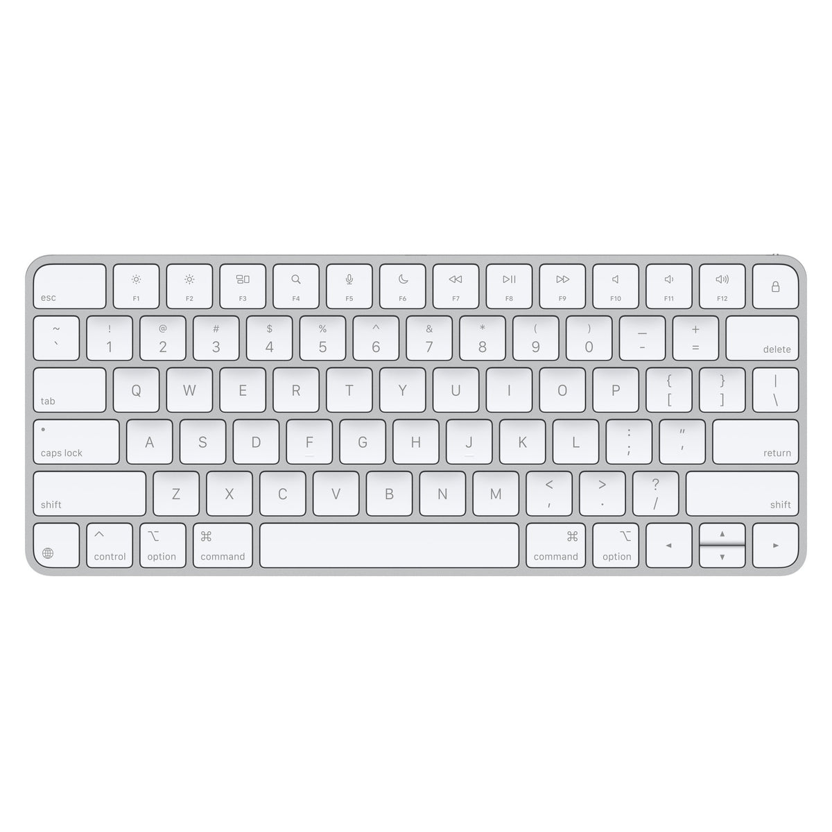 Apple Magic Keyboard (USB-C) – hvit, norsk (illustrasjonsbilde, oppsettet kan avvike)