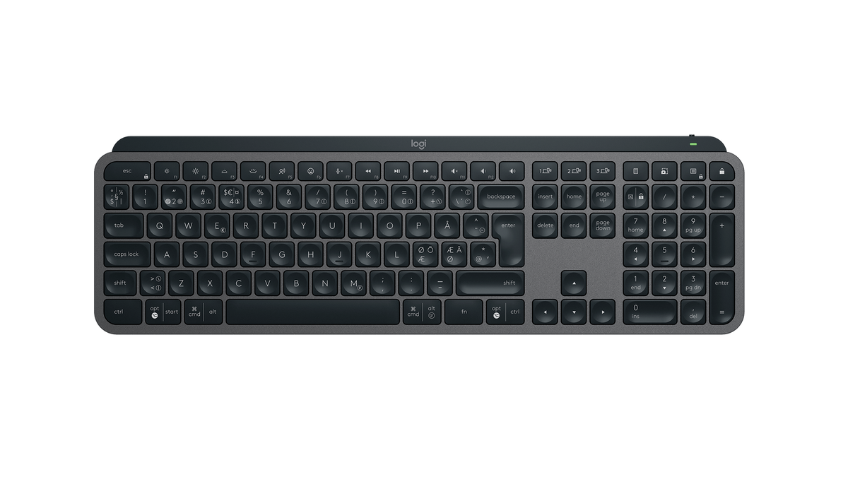 Logitech MX Keys S trådløst tastatur – grafitt, nordisk